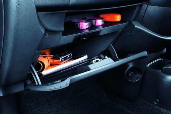 Nissan Eco Car Nissan March at Soni Motors Thailand front console storage box